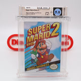 SUPER MARIO BROS. 2 BROTHERS II - WATA GRADED 7.5 A! NEW & Factory Sealed with Authentic H-Seam! (NES Nintendo)
