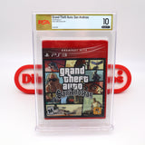 GTA GRAND THEFT AUTO: SAN ANDREAS - PERFECT/HIGHEST GRADED PSA/WATA 10 A++! NEW & Factory Sealed! (PS3 PlayStation 3)