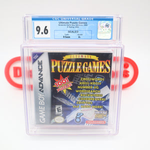ULTIMATE PUZZLE GAMES - CGC GRADED 9.6 A+! NEW & Factory Sealed! (GBA Game Boy Advance)