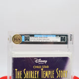 DISNEY'S CHILD STAR: THE SHIRLEY TEMPLE STORY (DEMO TAPE/SCREENER!) - IGS GRADED 7.5 BOX & 7 SEAL! NEW & Factory Sealed with Authentic 3-Sided Seam! (VHS)