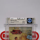 OPERATION WOLF - WATA GRADED 8.0 A! NEW & Factory Sealed with Authentic H-Seam! (NES Nintendo)