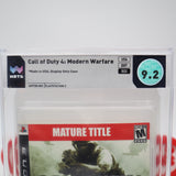 CALL OF DUTY 4: MODWERN WARFARE - FDO / FOR DISPLAY ONLY CASE! WATA GRADED 9.2! (PS3 PlayStation 3)