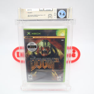 DOOM 3 III - WATA GRADED 9.6 A! NEW & Factory Sealed! (XBOX)