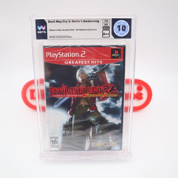 DEVIL MAY CRY 3: DANTE'S AWAKENING - PERFECT/HIGHEST GRADED WATA 10 A++! NEW & Factory Sealed! (PS2 PlayStation 2)