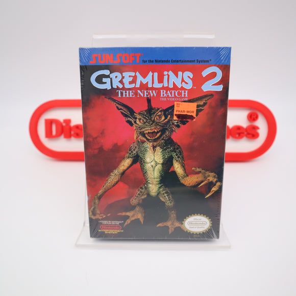 GREMLINS 2 II: THE NEW BATCH - NEW & Factory Sealed with Authentic H-Seam! (NES Nintendo)