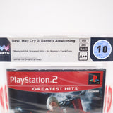 DEVIL MAY CRY 3: DANTE'S AWAKENING - PERFECT/HIGHEST GRADED WATA 10 A++! NEW & Factory Sealed! (PS2 PlayStation 2)