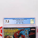 SPIDER-MAN AND X-MEN: ARCADE'S REVENGE - CGC GRADED 7.5 CIB with a 9.9 CART!! (SNES Super Nintendo)