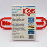 HOOPS BASKETBALL - NEW & Factory Sealed with Authentic H-Seam! (NES Nintendo)