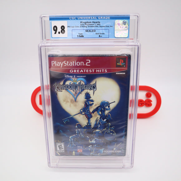 KINGDOM HEARTS - CGC GRADED 9.8 A++! NEW & Factory Sealed! (PS2 PlayStation 2)