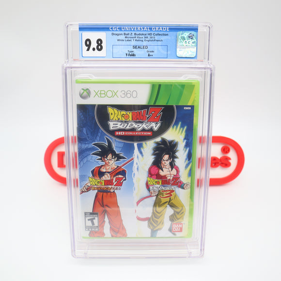 DRAGON BALL Z: BUDOKAI HD COLLECTION - CGC GRADED 9.8 A++! NEW & Factory Sealed! (XBox 360)