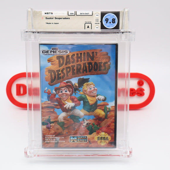 DASHING / DASHIN' DESPERADOES - WATA GRADED 9.8 A! NEW & Factory Sealed! (Sega Genesis)
