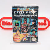 WWF WWE WRESTLEMANIA: STEEL CAGE CHALLENGE - NEW & Factory Sealed with Authentic V-Overlap Seam! (NES Nintendo)