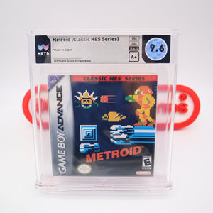 NES CLASSIC SERIES: METROID - WATA GRADED 9.6 A+! NEW & Factory Sealed with Authentic H-Seam! (Game Boy Advance GBA)