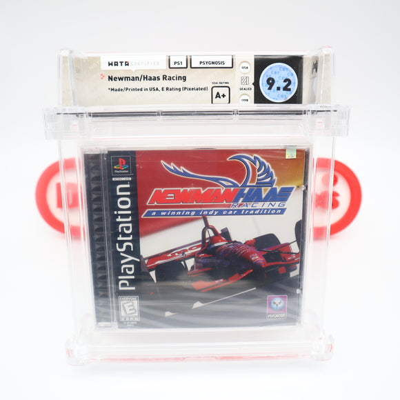 NEWMAN/HASS INDY CAR RACING - WATA GRADED 9.2 A+! NEW & Factory Sealed! (PS1 PlayStation 1) WATA POP 2!