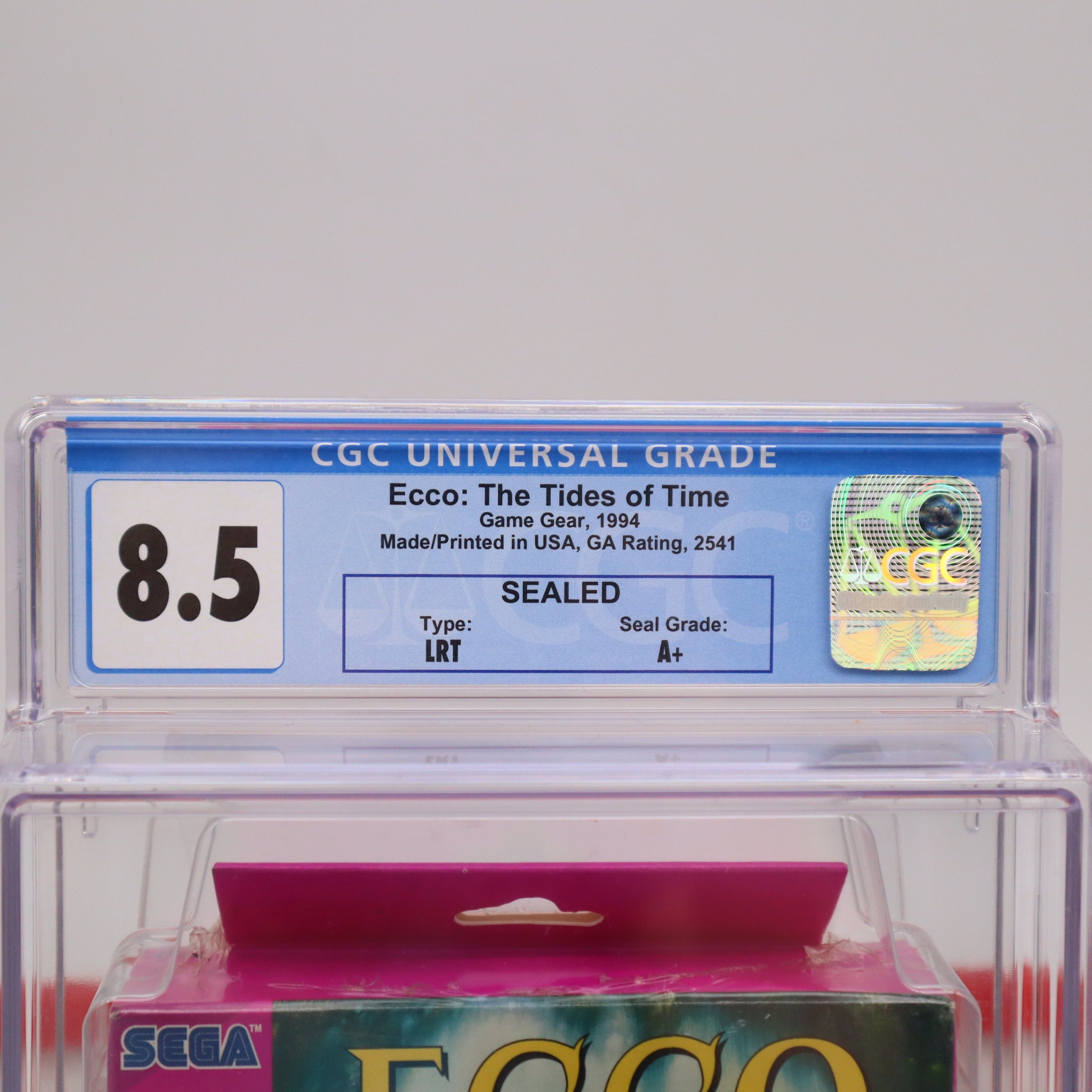 ECCO THE DOLPHIN 2 II: THE TIDES OF TIME - CGC GRADED 8.5 A+! NEW