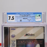 RISE 2 II: RESURRECTION - CGC GRADED 7.5 A+! NEW & Factory Sealed! (Sega Saturn)