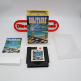 SOLITAIRE (AVE / AMERICAN VIDEO ENTERTAINMENT) - CIB / COMPLETE! Cleaned & Tested! (NES Nintendo)