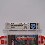 ARMY MEN: SARGE'S HEROES - WATA GRADED 9.4 A++! NEW & Factory Sealed! (PS1 PlayStation 1)