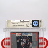 BULLS VS VERSUS BLAZERS AND THE NBA PLAYOFFS (LIMITED EDITION 1ST ROUND STICKER VARIANT!) WATA GRADED 8.0 A! NEW & Factory Sealed with Authentic 3-Sided Seam! (Sega Genesis)