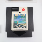 SOLITAIRE (AVE / AMERICAN VIDEO ENTERTAINMENT) - CIB / COMPLETE! Cleaned & Tested! (NES Nintendo)