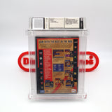 BULLS VS VERSUS BLAZERS AND THE NBA PLAYOFFS (LIMITED EDITION 1ST ROUND STICKER VARIANT!) WATA GRADED 8.0 A! NEW & Factory Sealed with Authentic 3-Sided Seam! (Sega Genesis)