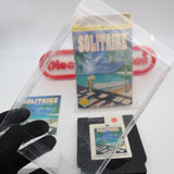 SOLITAIRE (AVE / AMERICAN VIDEO ENTERTAINMENT) - CIB / COMPLETE! Cleaned & Tested! (NES Nintendo)