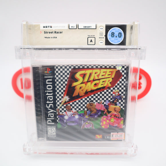 STREET RACER - WATA GRADED 8.0 A! NEW & Factory Sealed! (PS1 PlayStation 1) POP 1!!!