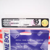 GAME BOY PRINTER PAPER - VGA GRADED 95 MINT UNCIRCULATED! NEW & Factory Sealed! (Game Boy Original)