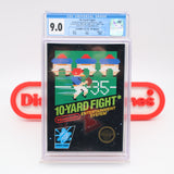 10-YARD FIGHT - CGC GRADED 9.0 CIB with 9.2 BOX! ROUND SOQ! (NES Nintendo)