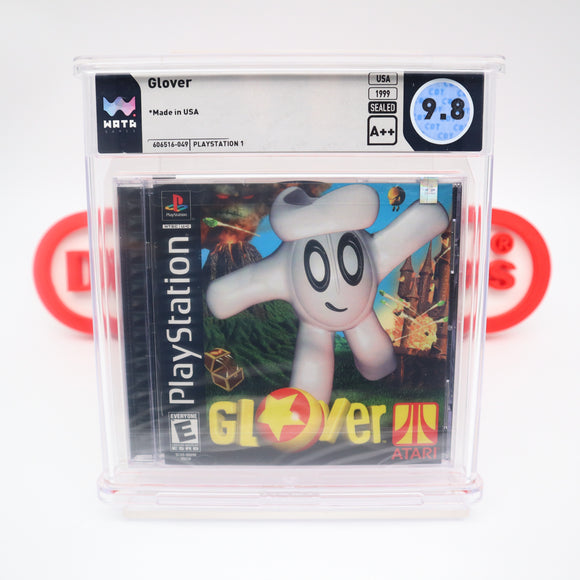GLOVER - WATA GRADED 9.8 A++! NEW & Factory Sealed! (PS1 PlayStation 1)