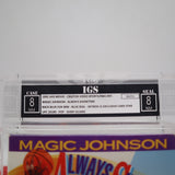 MAGIC JOHNSON: ALWAYS SHOWTIME NBA BASKETBALL - IGS GRADED 8 BOX & 8 SEAL! NEW & Factory Sealed with Authentic V-Overlap Seam! (VHS)