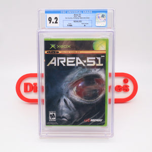 AREA 51 - CGC GRADED 9.2 A+! NEW & Factory Sealed! (XBOX)