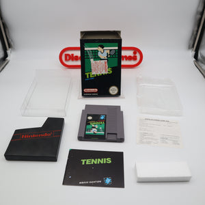 TENNIS - Black Box Game - European Version - OPENED BUT UNPLAYED! (NES Nintendo)