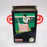 TENNIS - Black Box Game - European Version - OPENED BUT UNPLAYED! (NES Nintendo)