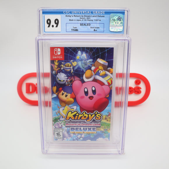KIRBY'S RETURN TO DREAM LAND DELUXE - CGC GRADED 9.9 A++! NEW & Factory Sealed! (Nintendo Switch)