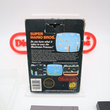 SUPER MARIO BROS. BROTHERS 1 - STICKER SEAL, NO CODE, HANGTAB, CIB! (NES Nintendo)