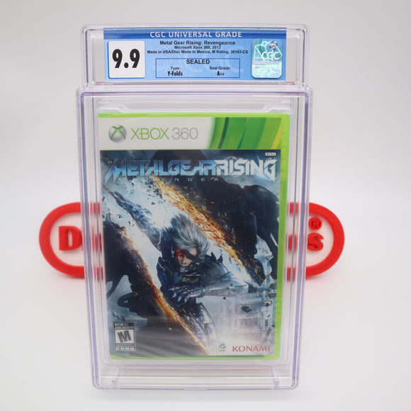 METAL GEAR RISING: REVENGEANCE - CGC GRADED 9.9 A++! NEW & Factory Sealed! (XBox 360)