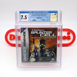 TOM CLANCY'S SPLINTER CELL: PANDORA TOMORROW - CGC GRADED 7.5 A+! NEW & Factory Sealed! (Game Boy Advance GBA)