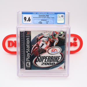 SUPERBIKE 2000 RACING - CGC GRADED 9.6 A+! NEW & Factory Sealed! (PS1 PlayStation 1) POP 1!