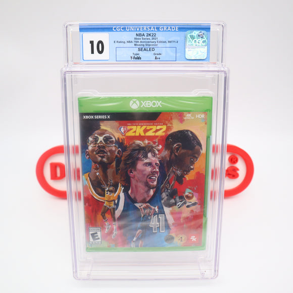 NBA 2K22 2022 DURANT+ COVER! HIGHEST/PERFECT GRADED CGC 10 A++! NEW & Factory Sealed! (XBox Series X)