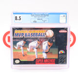 ROGER CLEMENS' MVP BASEBALL - CGC GRADED 8.5 A+! NEW & Factory Sealed with Authentic V-Seam! (SNES Super Nintendo)
