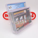 ROGER CLEMENS' MVP BASEBALL - CGC GRADED 8.5 A+! NEW & Factory Sealed with Authentic V-Seam! (SNES Super Nintendo)