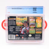 ROGER CLEMENS' MVP BASEBALL - CGC GRADED 8.5 A+! NEW & Factory Sealed with Authentic V-Seam! (SNES Super Nintendo)