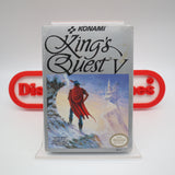 KING'S QUEST V 5 - NEW & Factory Sealed with Authentic H-Seam! (NES Nintendo)
