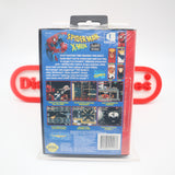 SPIDER-MAN X-MEN: ARCADE'S REVENGE - NEW & Factory Sealed with Authentic Tube Seal! (Sega Genesis)