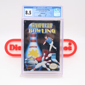 CHAMPIONSHIP BOWLING - CGC GRADED 8.5 A! NEW & Factory Sealed with Authentic H-Seam! (NES Nintendo)