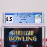 CHAMPIONSHIP BOWLING - CGC GRADED 8.5 A! NEW & Factory Sealed with Authentic H-Seam! (NES Nintendo)