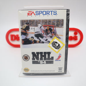 NHL '94 1994 - NEW & Factory Sealed with Authentic V-Overlap Seam! (Sega Genesis)