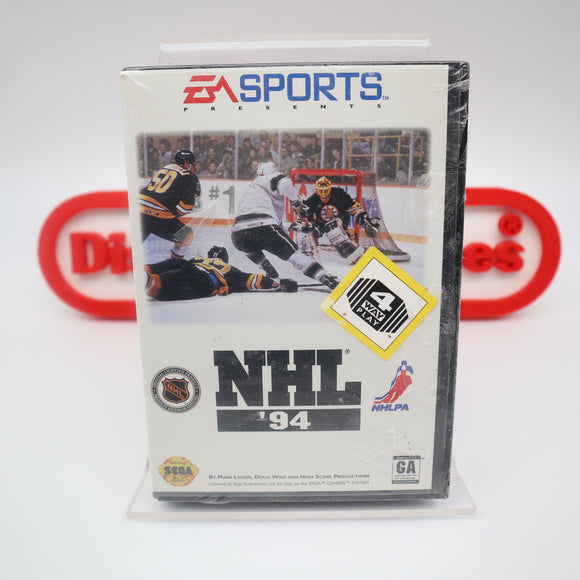 NHL '94 1994 - NEW & Factory Sealed with Authentic V-Overlap Seam! (Sega Genesis)