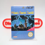 MILON'S SECRET CASTLE with ROUND SOQ! NEW & Factory Sealed with Authentic H-Seam! (NES Nintendo)